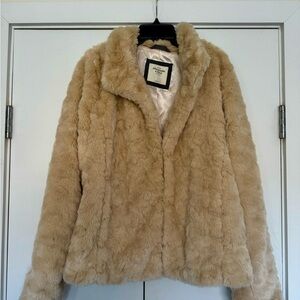 Abercrombie & Fitch Cream Teddy Jacket